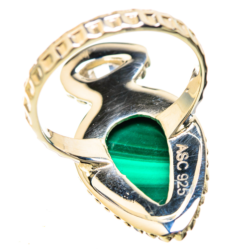 Malachite Rings handcrafted by Ana Silver Co - RING129219 - Photo 3
