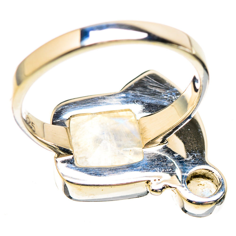 Rainbow Moonstone Rings handcrafted by Ana Silver Co - RING129238 - Photo 3