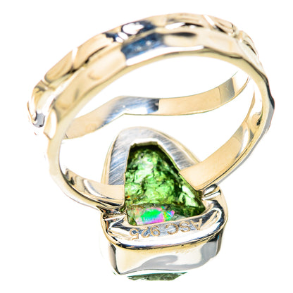 Chrome Diopside Rings handcrafted by Ana Silver Co - RING129258 - Photo 3