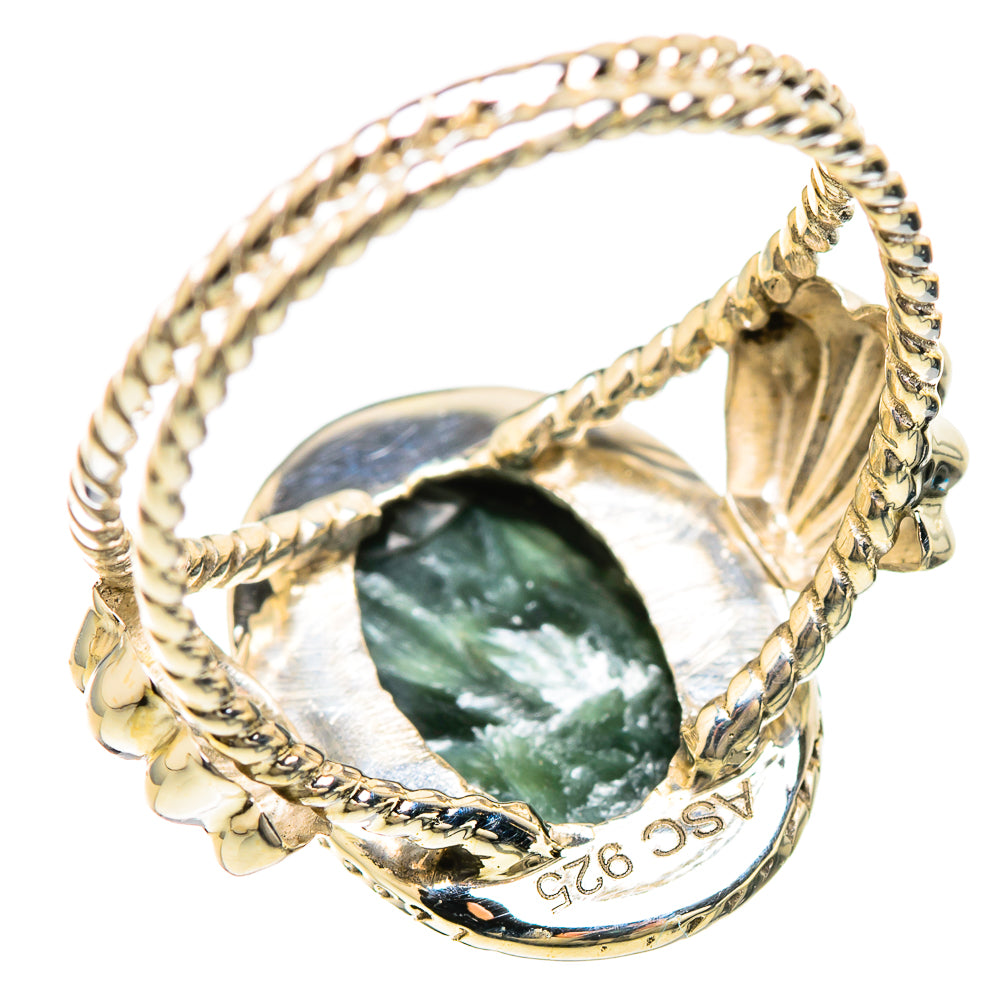 Seraphinite Rings handcrafted by Ana Silver Co - RING129273 - Photo 3