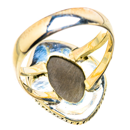 Pyrite Fossil Rings handcrafted by Ana Silver Co - RING129327 - Photo 3