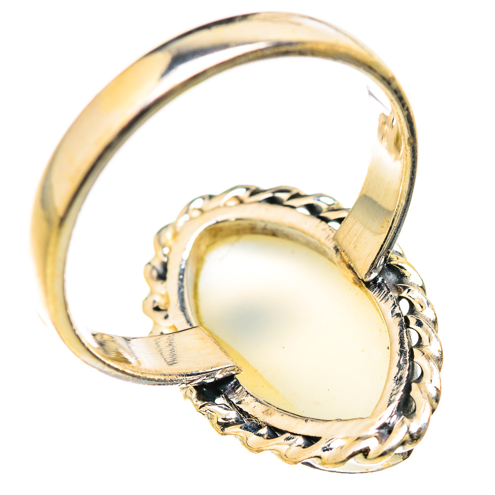 Rainbow Moonstone Rings handcrafted by Ana Silver Co - RING129330 - Photo 3