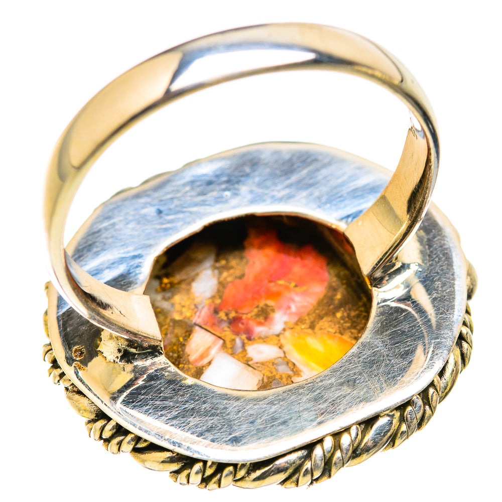 Spiny Oyster Turquoise Rings handcrafted by Ana Silver Co - RING129335 - Photo 3