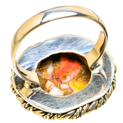 Spiny Oyster Turquoise Rings handcrafted by Ana Silver Co - RING129335 - Photo 3