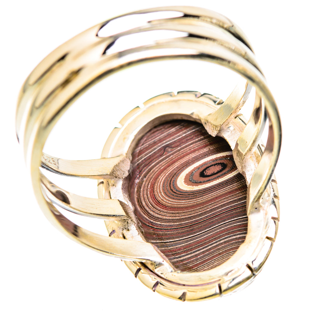 Fordite Rings handcrafted by Ana Silver Co - RING129351 - Photo 3