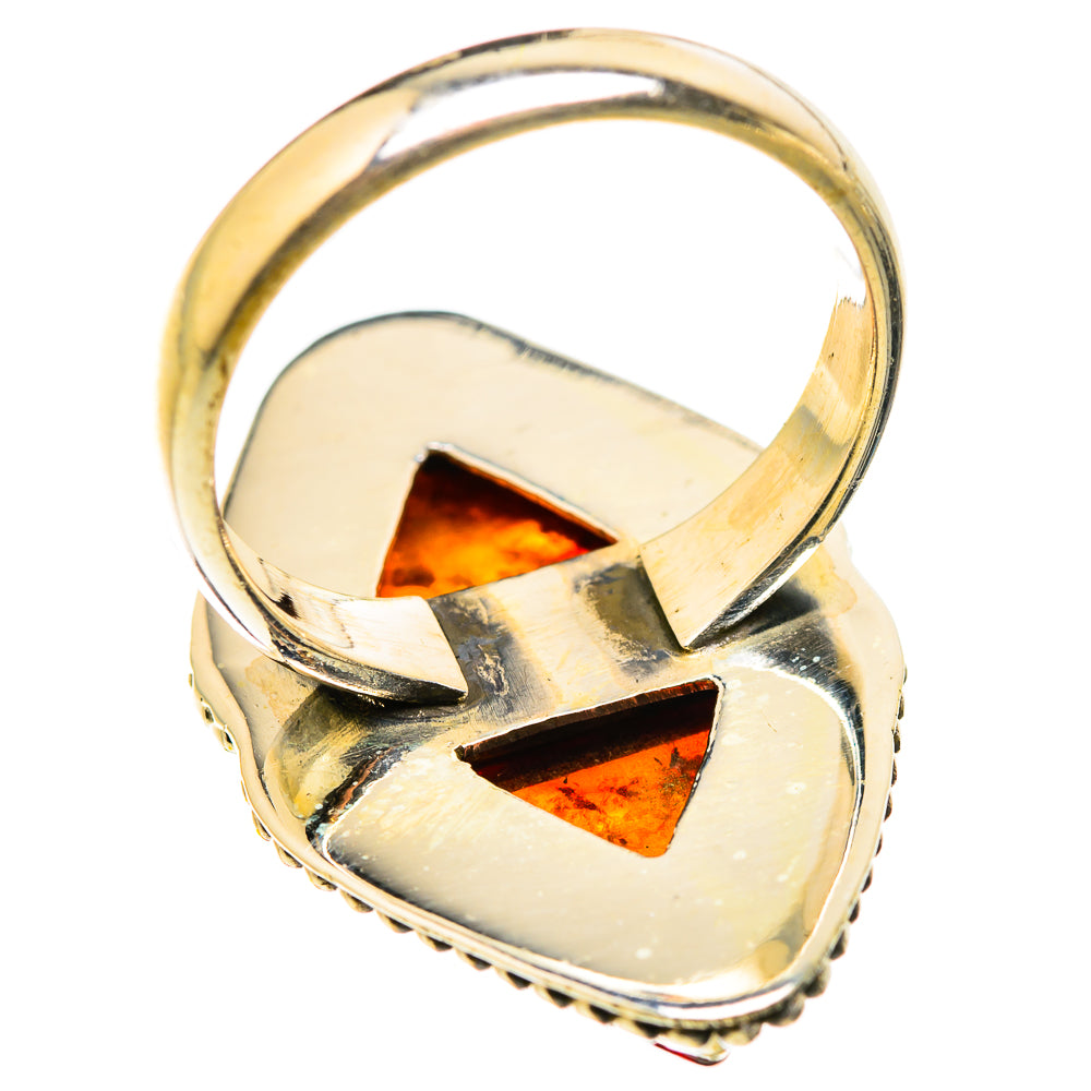 Baltic Amber Rings handcrafted by Ana Silver Co - RING129352 - Photo 3
