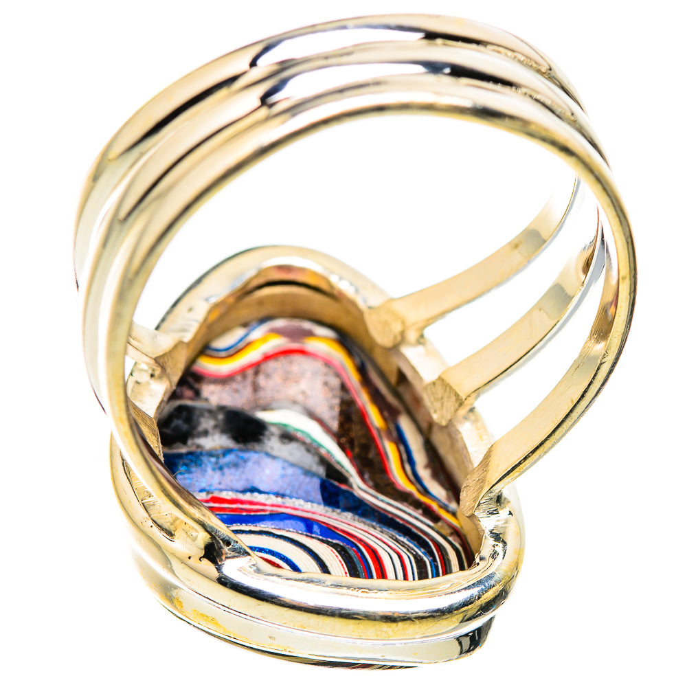 Fordite Rings handcrafted by Ana Silver Co - RING129359 - Photo 3