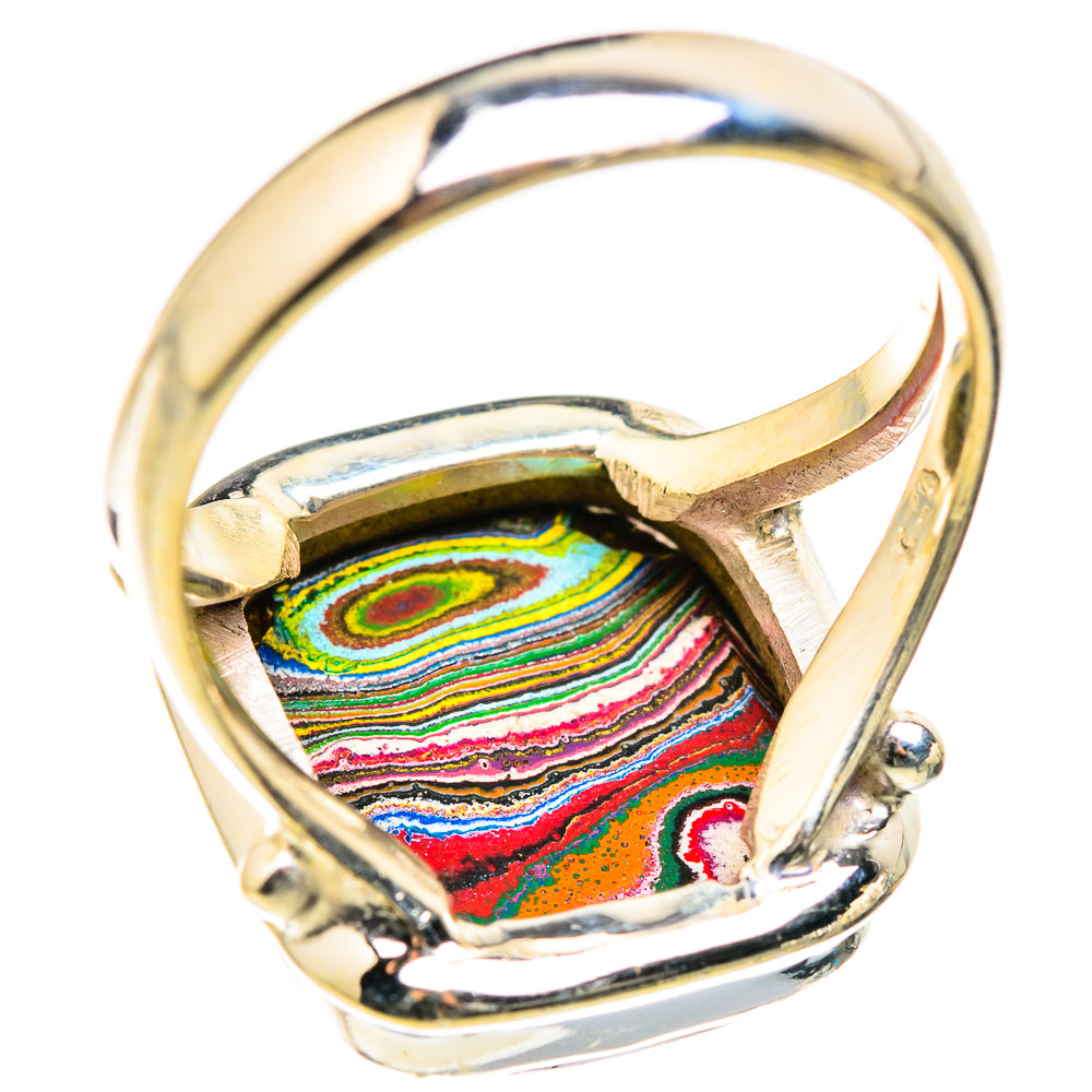 Fordite Rings handcrafted by Ana Silver Co - RING129381 - Photo 3