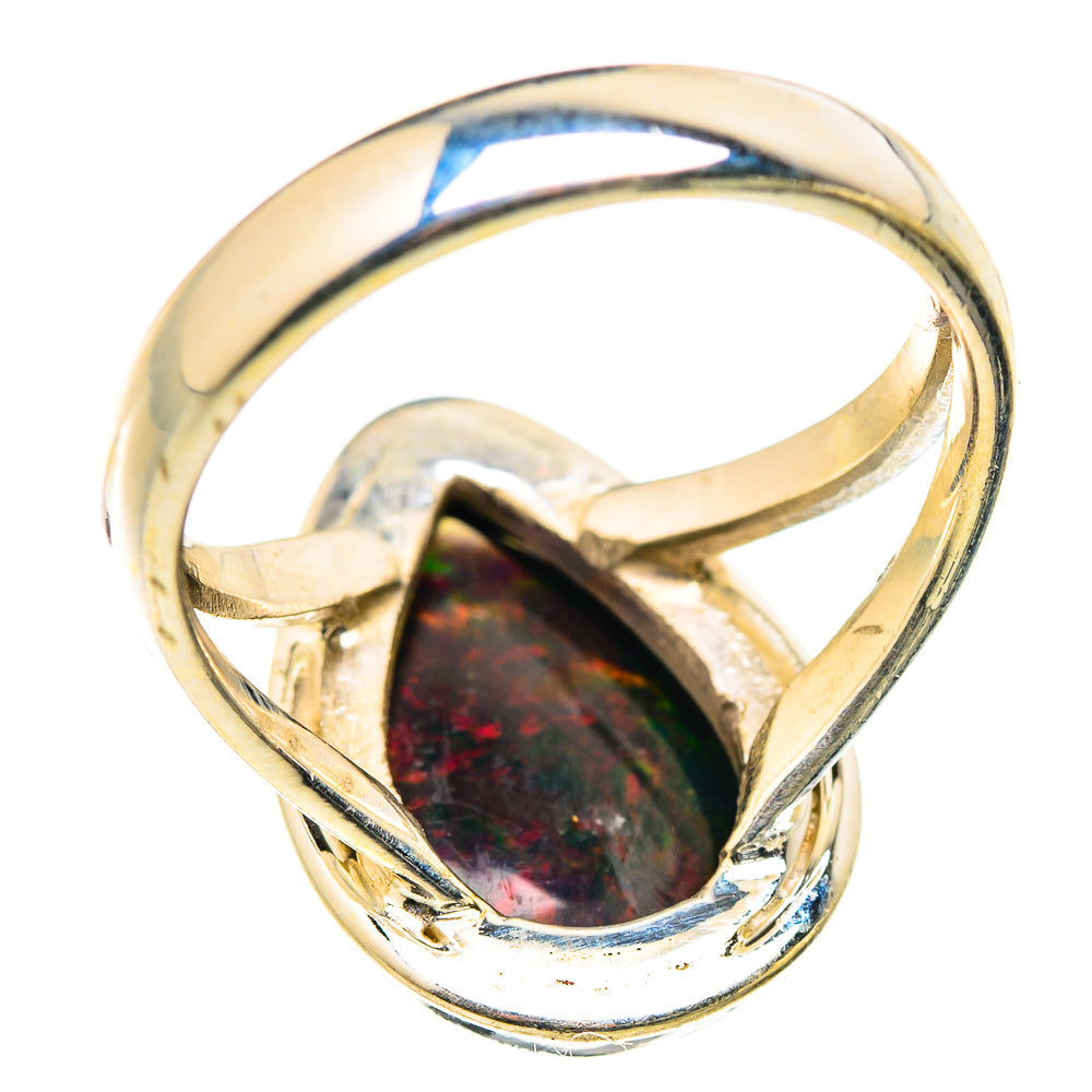Black Opal Rings handcrafted by Ana Silver Co - RING129390 - Photo 3