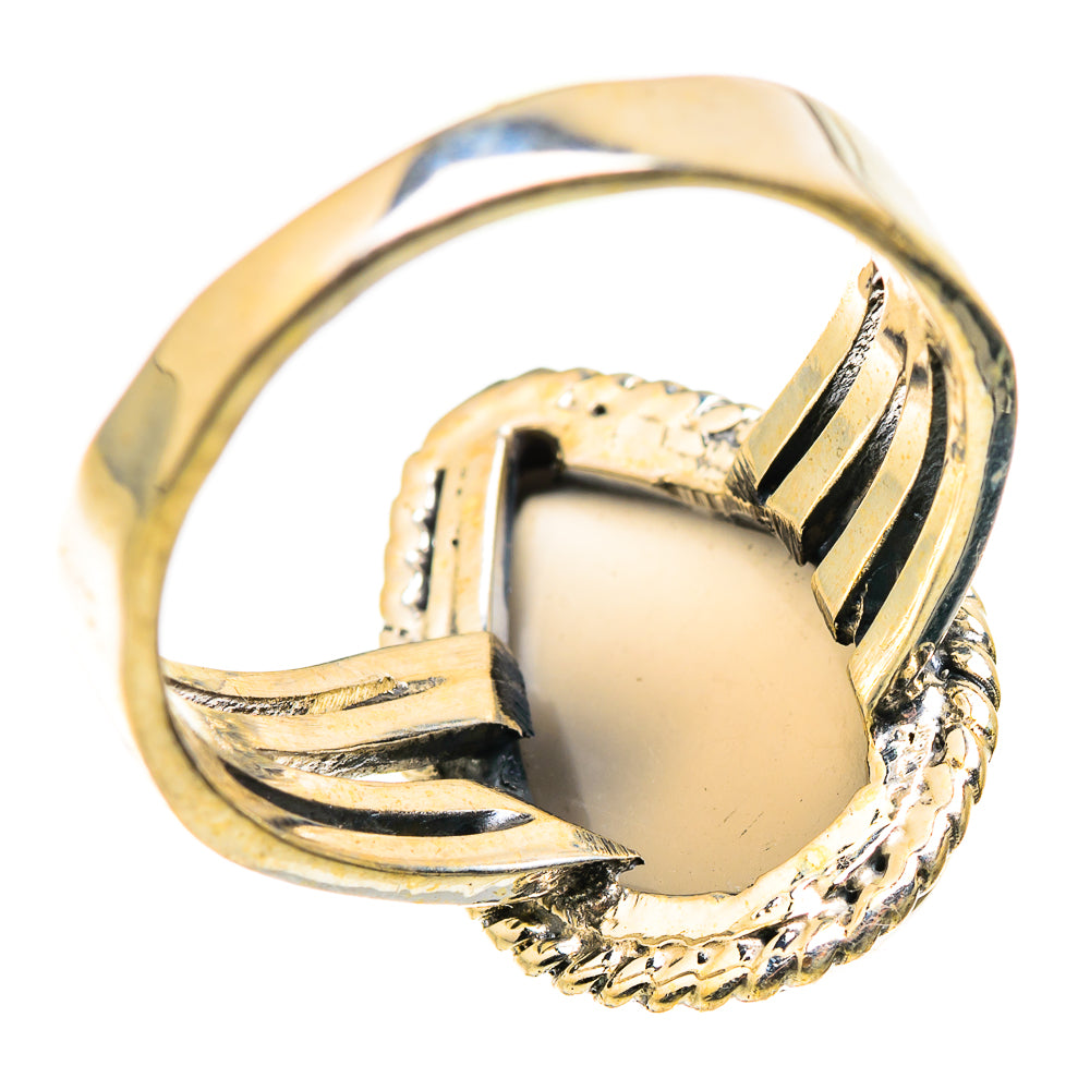 Chocolate Moonstone Rings handcrafted by Ana Silver Co - RING129396 - Photo 3