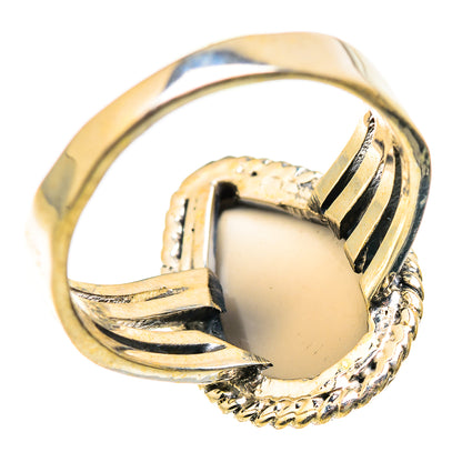 Chocolate Moonstone Rings handcrafted by Ana Silver Co - RING129396 - Photo 3
