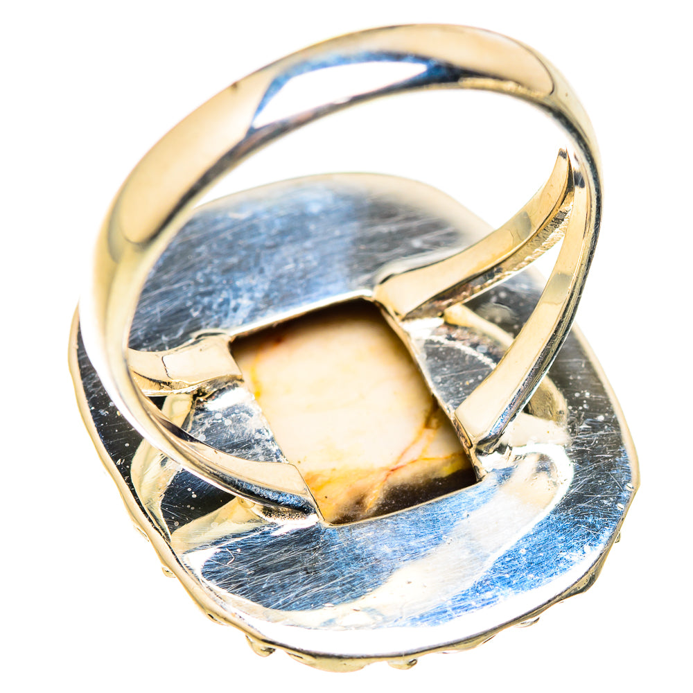 Peanut Wood Jasper Rings handcrafted by Ana Silver Co - RING129397 - Photo 3