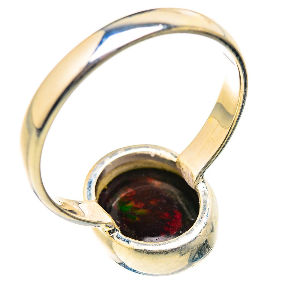 Black Opal Rings handcrafted by Ana Silver Co - RING129406 - Photo 3