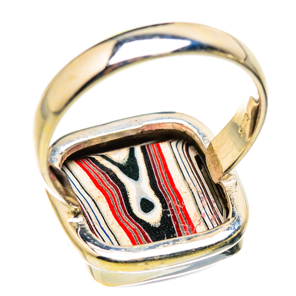 Fordite Rings handcrafted by Ana Silver Co - RING129412 - Photo 3