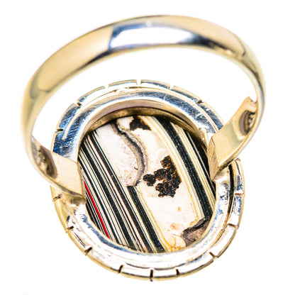 Fordite Rings handcrafted by Ana Silver Co - RING129414 - Photo 3