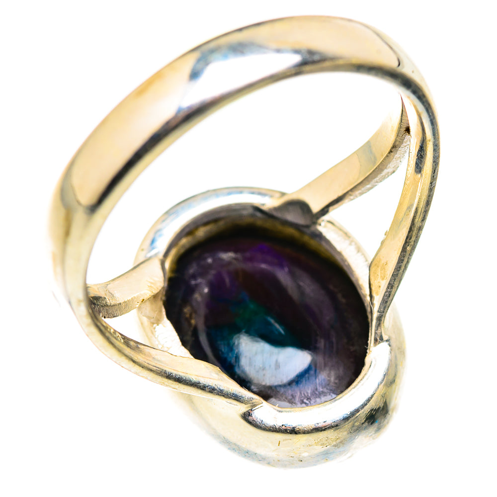 Black Opal Rings handcrafted by Ana Silver Co - RING129419 - Photo 3