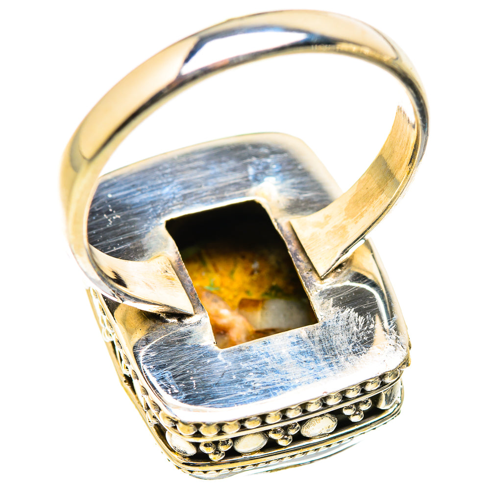 Blue Copper Composite Turquoise Rings handcrafted by Ana Silver Co - RING129422 - Photo 3