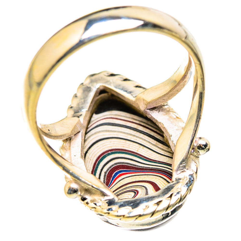 Fordite Rings handcrafted by Ana Silver Co - RING129424 - Photo 3