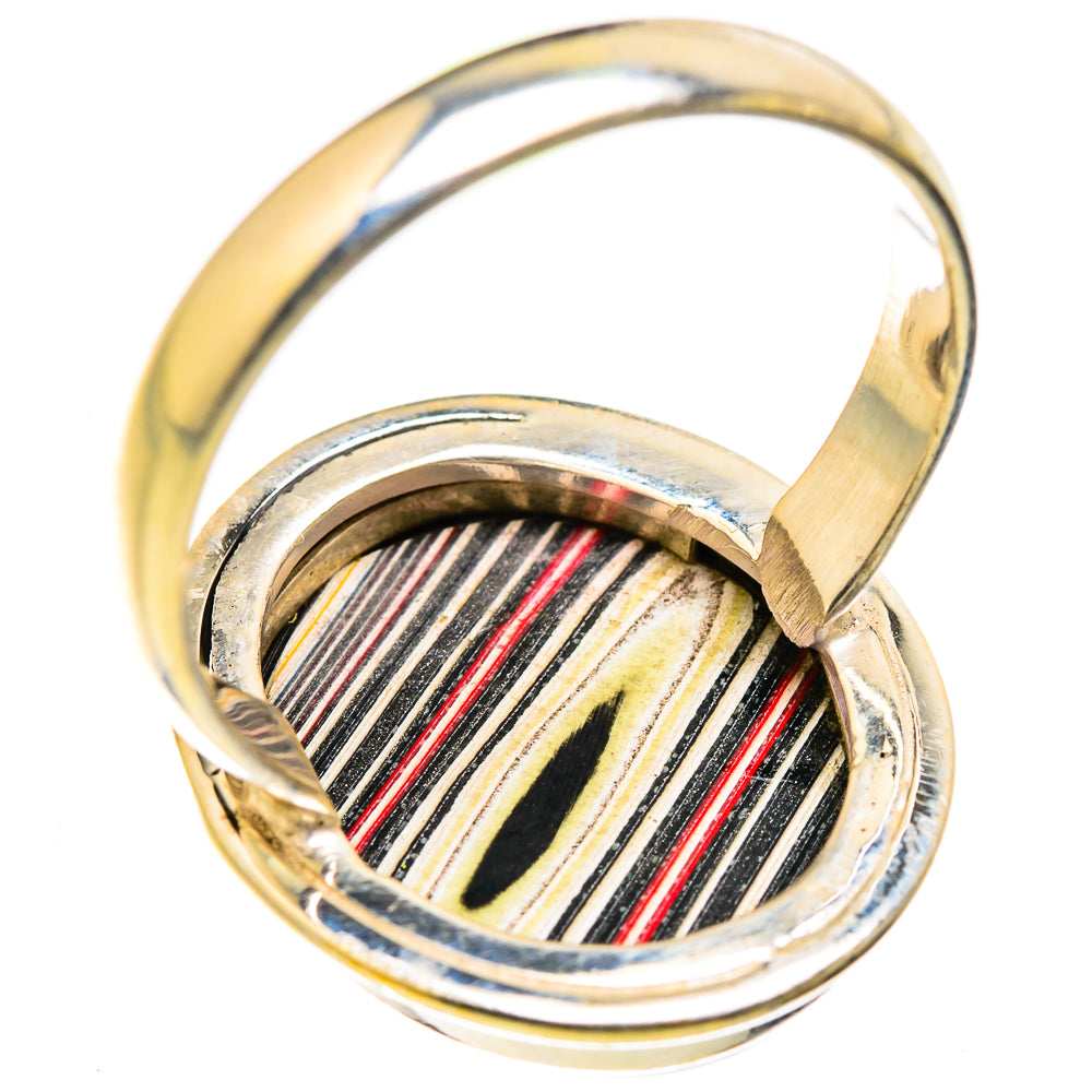 Fordite Rings handcrafted by Ana Silver Co - RING129427 - Photo 3
