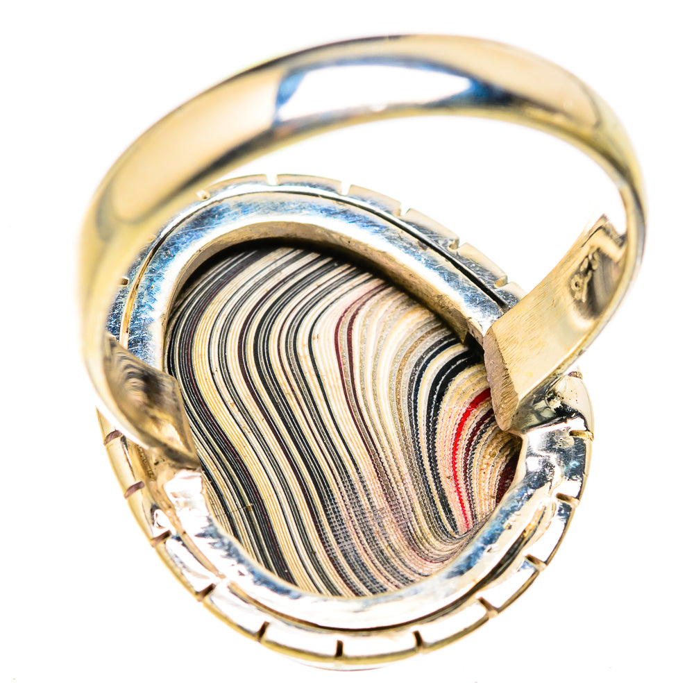 Fordite Rings handcrafted by Ana Silver Co - RING129436 - Photo 3