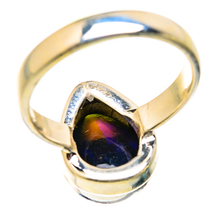 Black Opal Rings handcrafted by Ana Silver Co - RING129445 - Photo 3