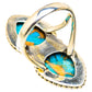 Blue Copper Composite Turquoise Rings handcrafted by Ana Silver Co - RING129448 - Photo 3
