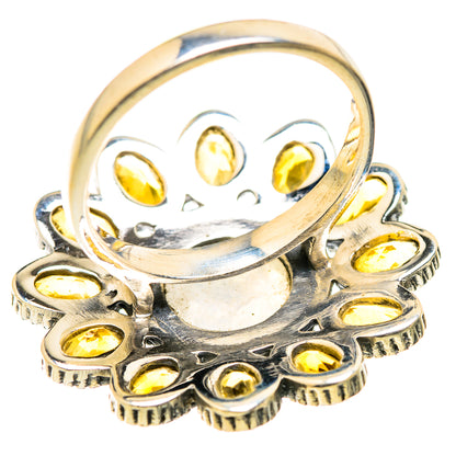 Rainbow Moonstone Rings handcrafted by Ana Silver Co - RING129456 - Photo 3