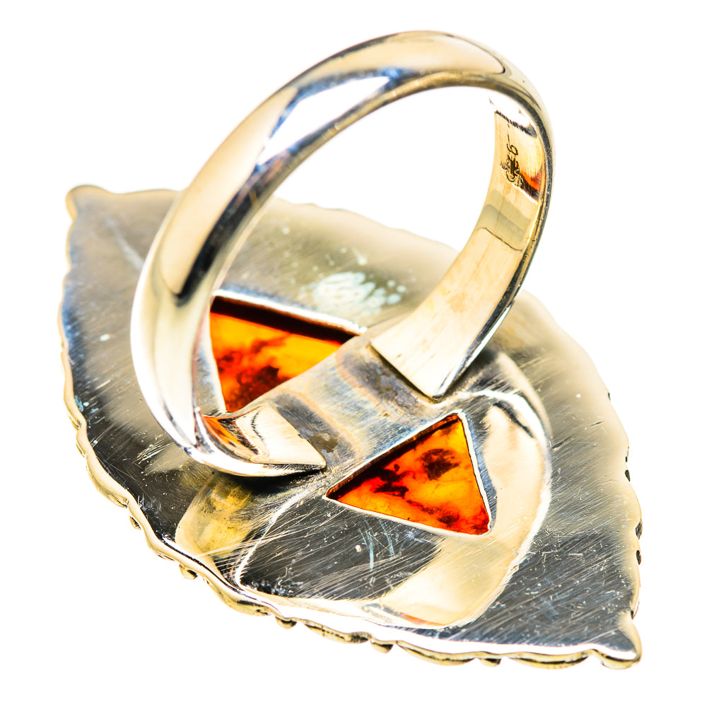 Baltic Amber Rings handcrafted by Ana Silver Co - RING129459 - Photo 3
