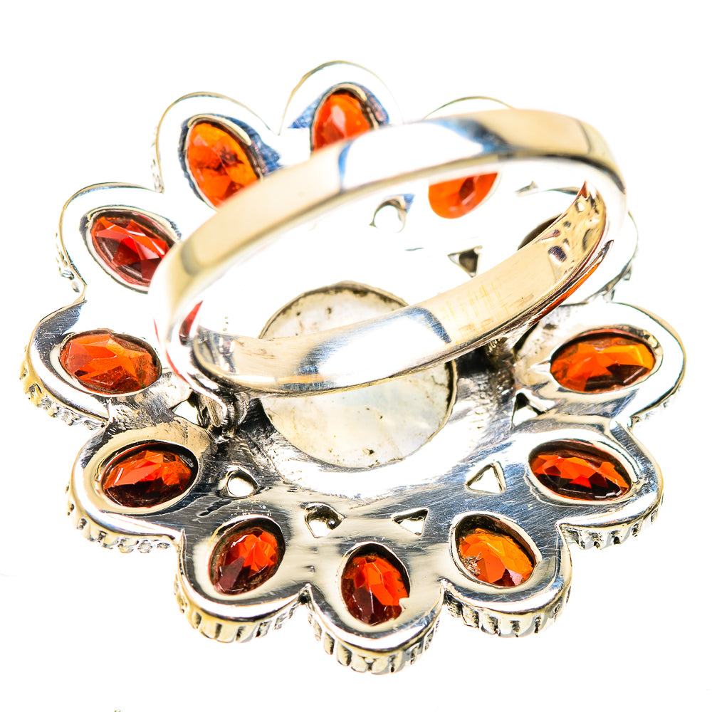 Rainbow Moonstone Rings handcrafted by Ana Silver Co - RING129460 - Photo 3