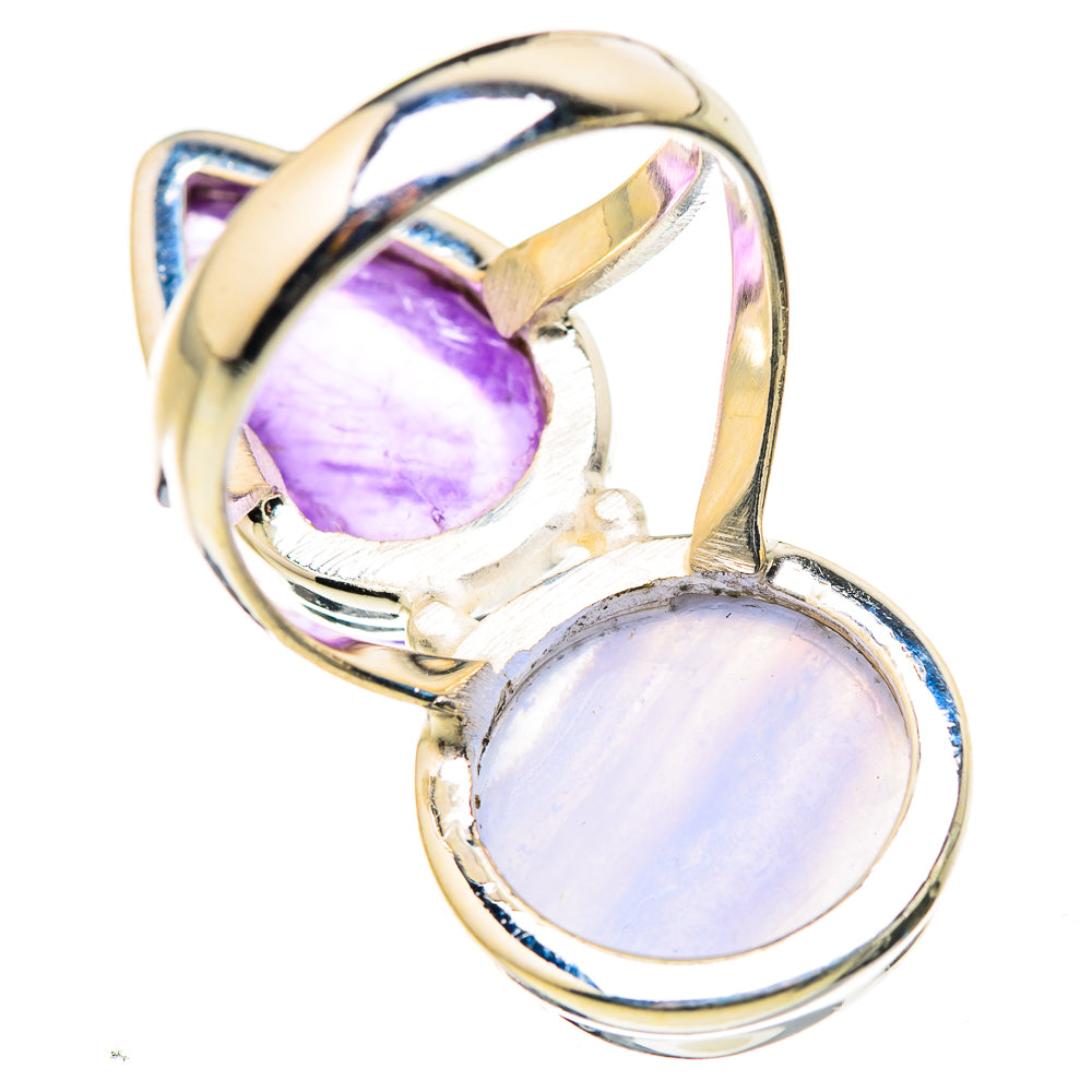 Blue Lace Agate Rings handcrafted by Ana Silver Co - RING129462 - Photo 3