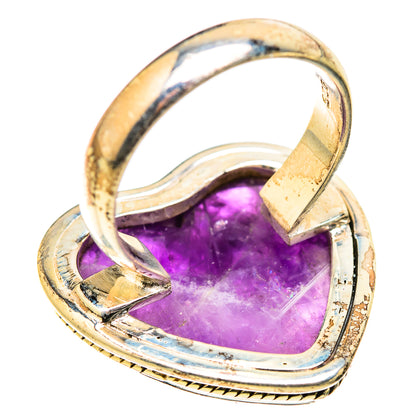 Chevron Amethyst Rings handcrafted by Ana Silver Co - RING129463 - Photo 3