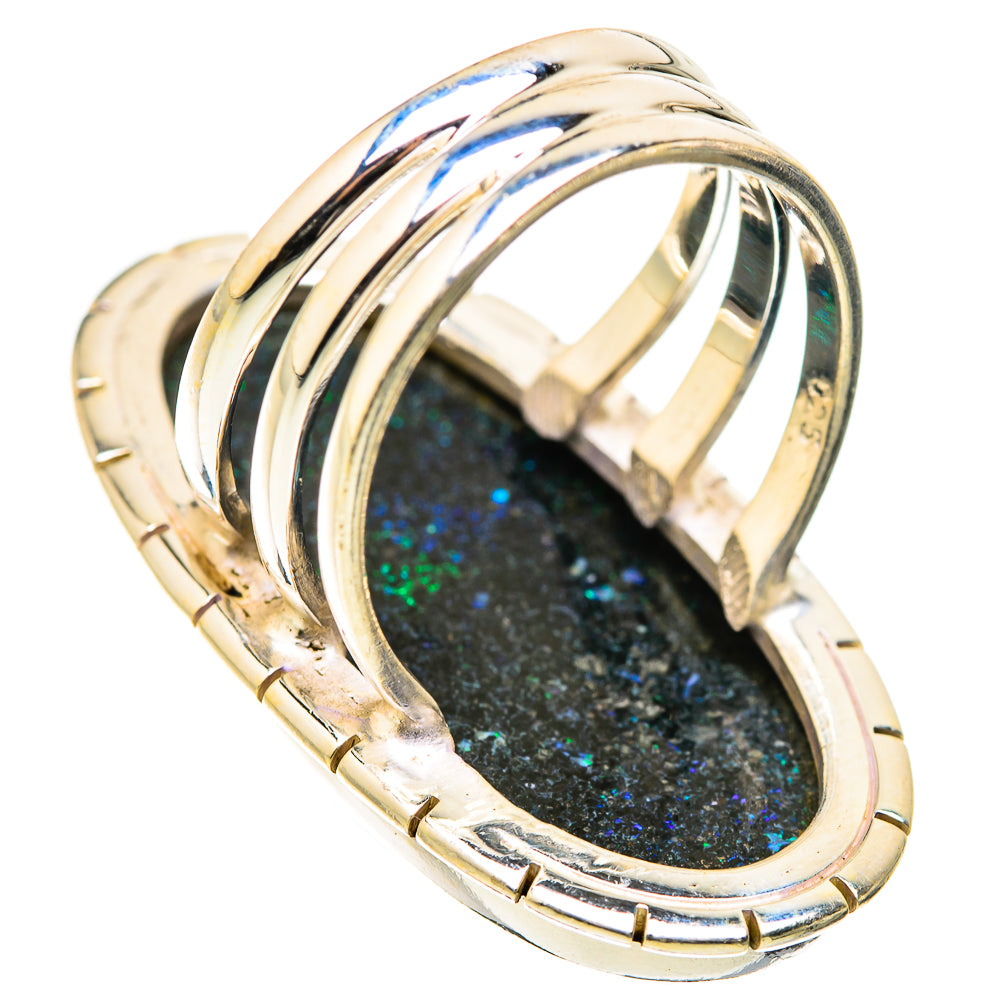 Andamooka Opal Rings handcrafted by Ana Silver Co - RING129466 - Photo 3