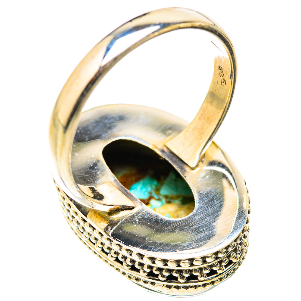 Blue Copper Composite Turquoise Rings handcrafted by Ana Silver Co - RING129474 - Photo 3