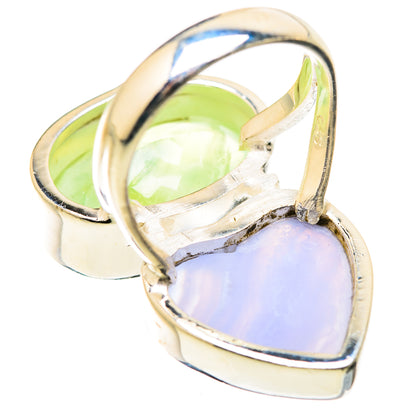 Blue Lace Agate Rings handcrafted by Ana Silver Co - RING129476 - Photo 3