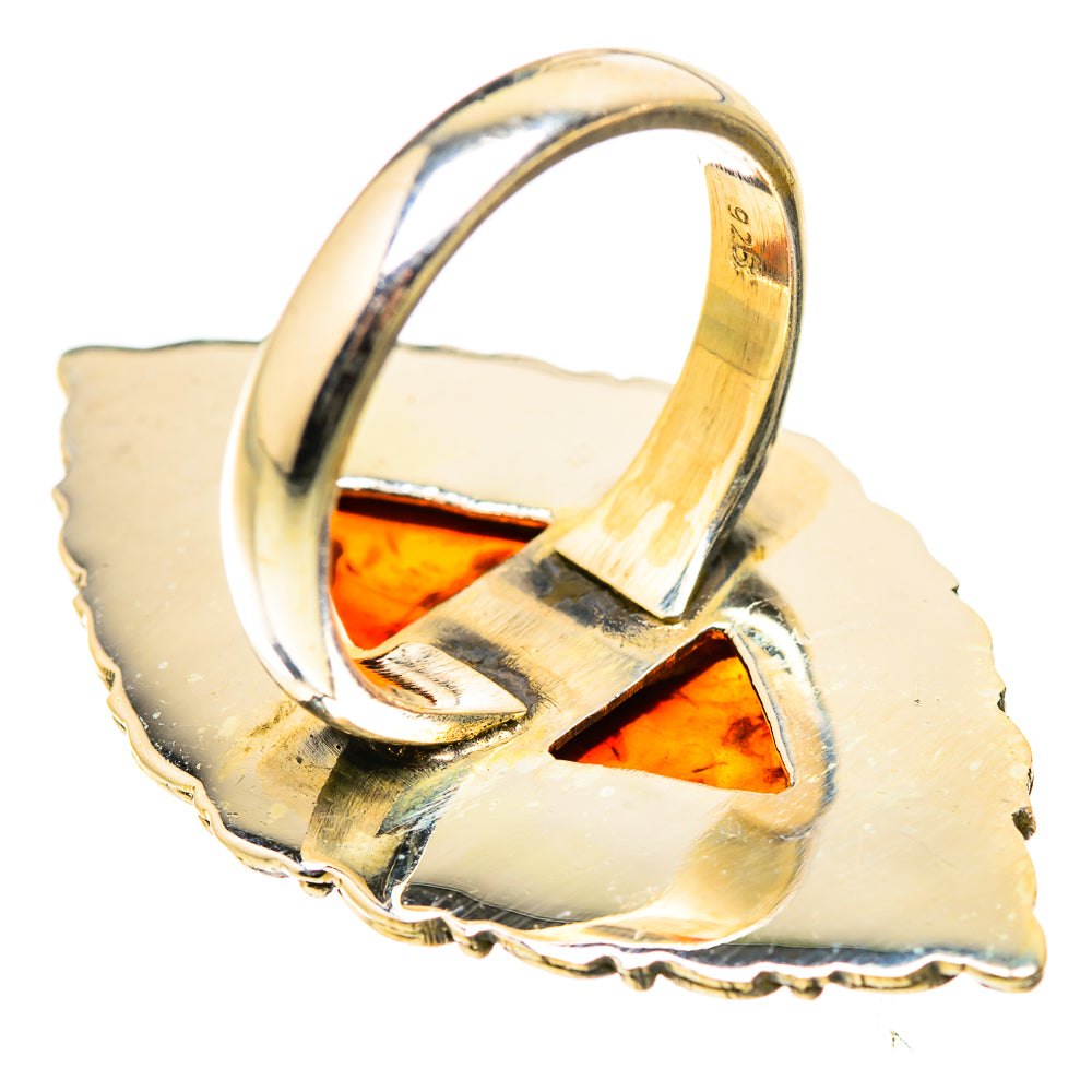 Baltic Amber Rings handcrafted by Ana Silver Co - RING129480 - Photo 3
