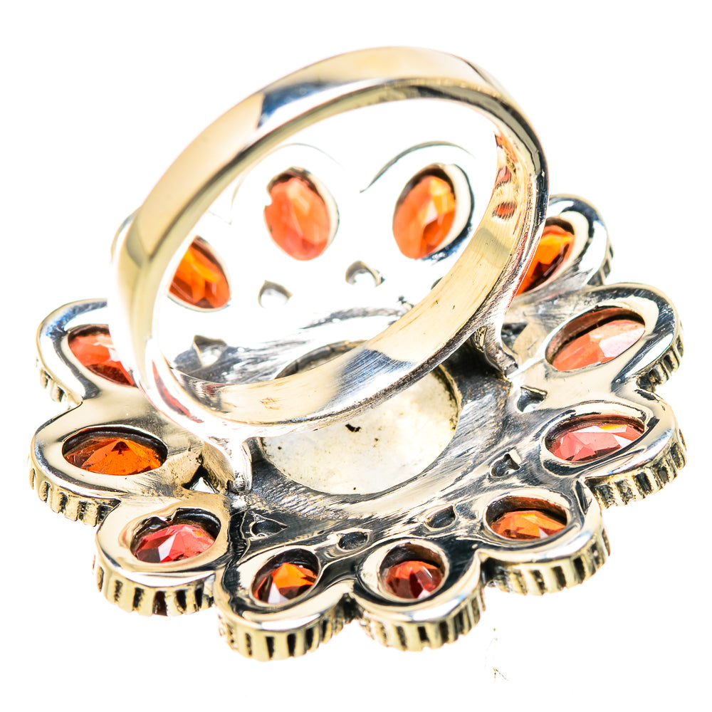 Rainbow Moonstone Rings handcrafted by Ana Silver Co - RING129481 - Photo 3