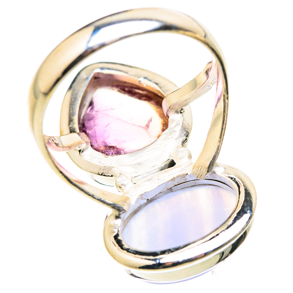 Blue Lace Agate Rings handcrafted by Ana Silver Co - RING129482 - Photo 3