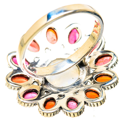 Rainbow Moonstone Rings handcrafted by Ana Silver Co - RING129500 - Photo 3