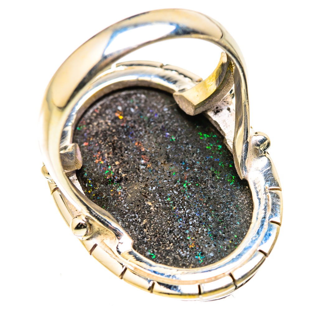 Andamooka Opal Rings handcrafted by Ana Silver Co - RING129505 - Photo 3