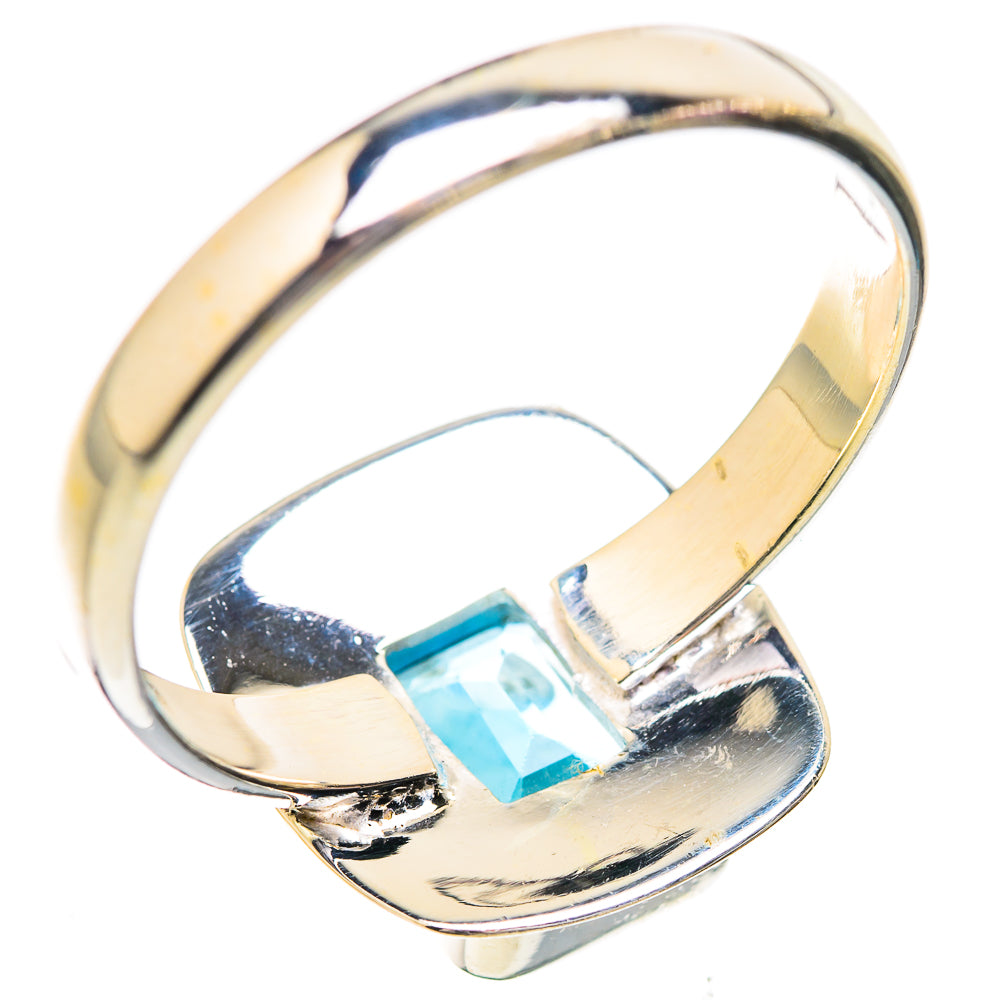 Blue Topaz Rings handcrafted by Ana Silver Co - RING129512 - Photo 3