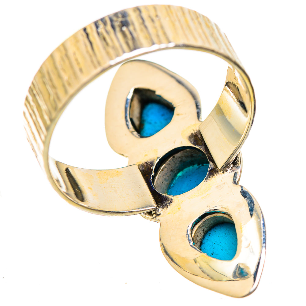 Sleeping Beauty Turquoise Rings handcrafted by Ana Silver Co - RING129513 - Photo 3