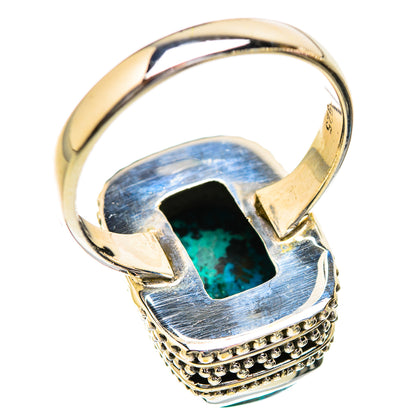 Malachite In Chrysocolla Rings handcrafted by Ana Silver Co - RING129525 - Photo 3