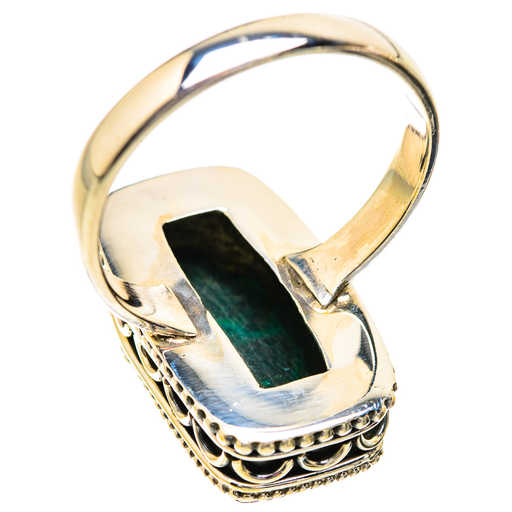 Malachite In Chrysocolla Rings handcrafted by Ana Silver Co - RING129550 - Photo 3
