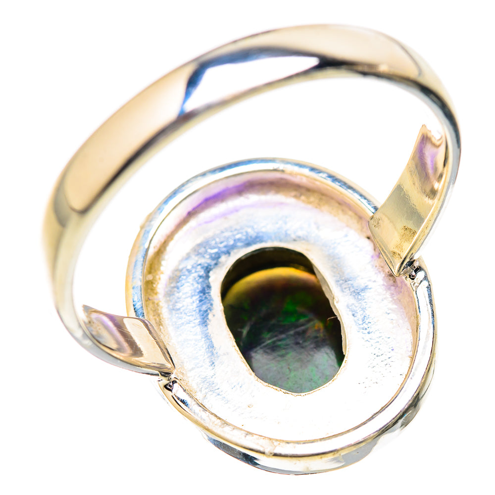 Black Opal Rings handcrafted by Ana Silver Co - RING129557 - Photo 3
