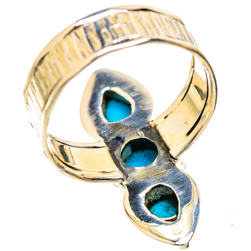 Sleeping Beauty Turquoise Rings handcrafted by Ana Silver Co - RING129562 - Photo 3