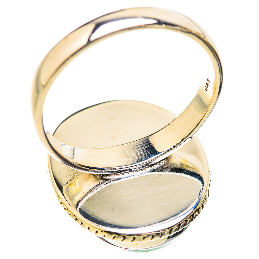 Green Moonstone Rings handcrafted by Ana Silver Co - RING129564 - Photo 3