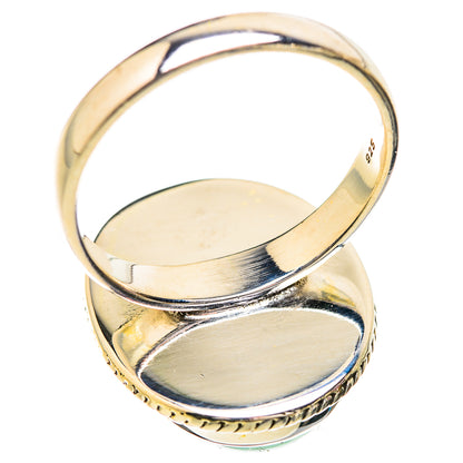 Green Moonstone Rings handcrafted by Ana Silver Co - RING129564 - Photo 3