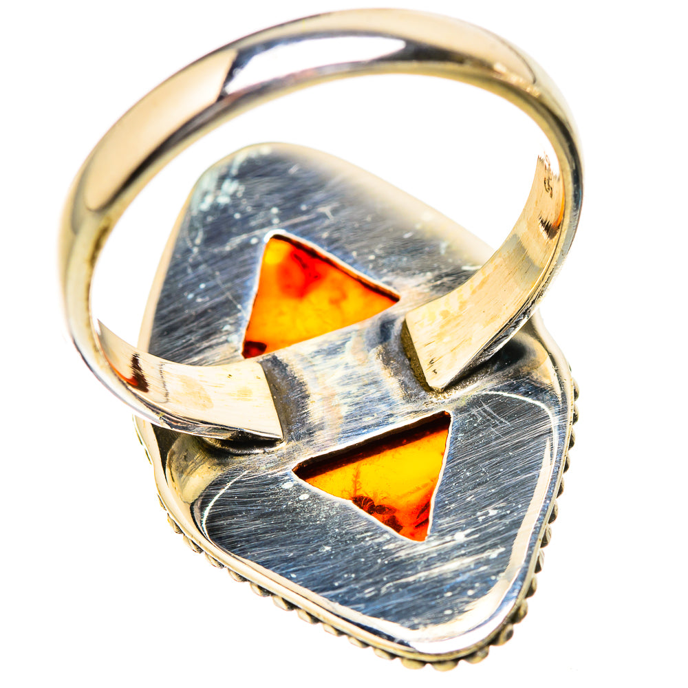 Baltic Amber Rings handcrafted by Ana Silver Co - RING129568 - Photo 3