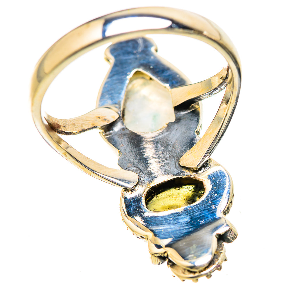 Rainbow Moonstone Rings handcrafted by Ana Silver Co - RING129575 - Photo 3