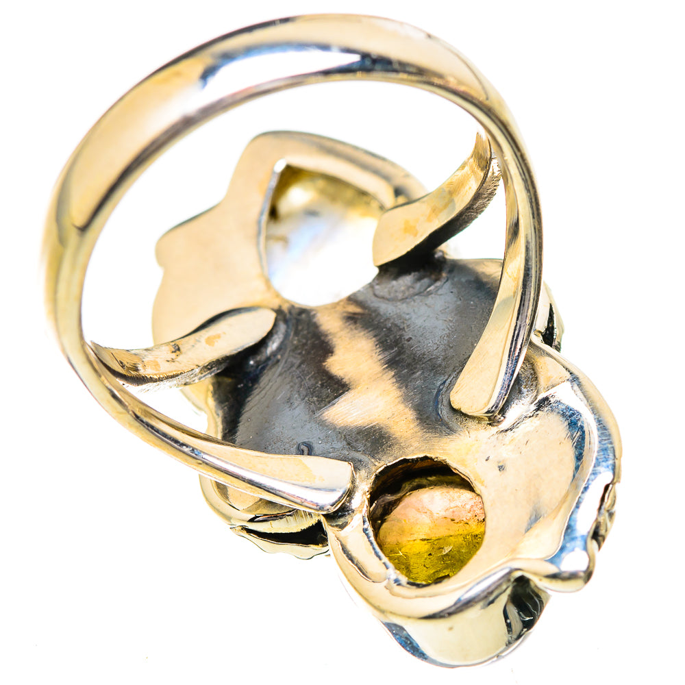 Rainbow Moonstone Rings handcrafted by Ana Silver Co - RING129579 - Photo 3